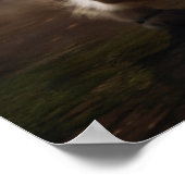 Cat Playing Football Poster (Ecke)