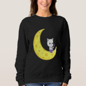 Cat Playing Gitarre Sweatshirt (Vorderseite)