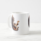 Cat Playing Guitar - Funny Rock Music Guitar Cat Kaffeetasse (Vorderseite Links)