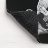 Cat Playing Guitar Rock Star Rock And Roll Men Wom Mousepad (Ecke)