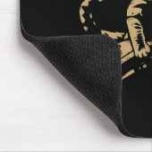 Cat Playing Ice Hockey Mousepad (Ecke)