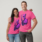 Cat Playing Jazz auf Saxophon T-Shirt (Unisex)