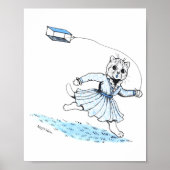 Cat Playing Kite, Louis Wain Poster (Vorne)