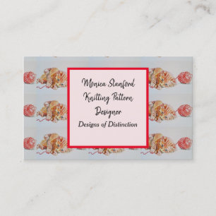 Cat Playing mit Wolle Watercolor Business Card Visitenkarte