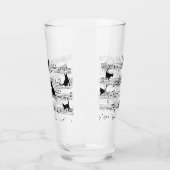 Cat Playing Note Music, Cat Music, Black Cat Gift Glas (Links)