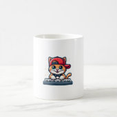 Cat Playing Piano Design für Musik und Katzen Lieb Kaffeetasse (Mittel)