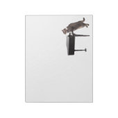 Cat Playing Piano Notizblock (Rotiert)