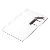 Cat Playing Piano Notizblock (angewinkelt)