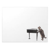 Cat Playing Piano Notizblock (Vorderseite)