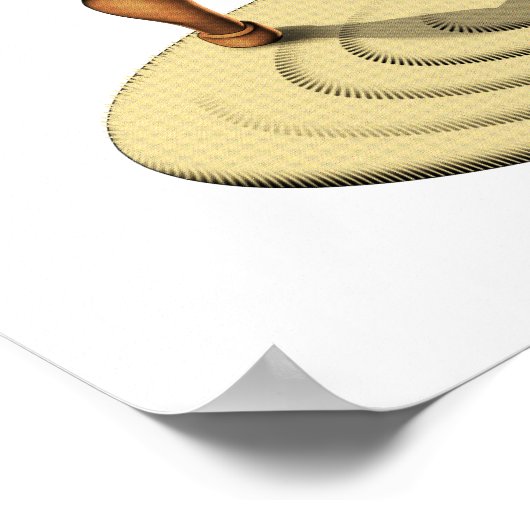 Cat Playing Piano Poster (Ecke)