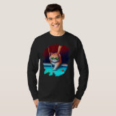 Cat Playing Pool Billard in Lounge Cooles Sonnenba T-Shirt (Vorne ganz)