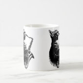 Cat Playing Saxophone Funny Cat Jazz Sax Music Sax Kaffeetasse (Mittel)