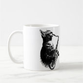 Cat Playing Saxophone Funny Cat Jazz Sax Music Sax Kaffeetasse (Links)