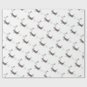 Cat Playing Tennis Geschenkpapier (Flach)