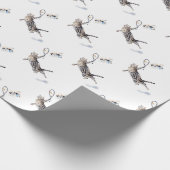 Cat Playing Tennis Geschenkpapier (Ecke)