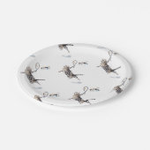 Cat Playing Tennis Pappteller (Schrägansicht)