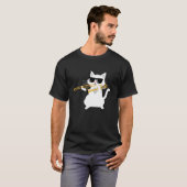 Cat Playing Trombone T Shirt (Vorne ganz)