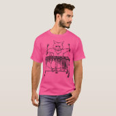Cat Playing Vibraphone T Shirt Jazz Marimba (Vorne ganz)