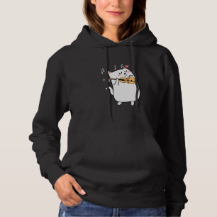 Cat Playing Violine Idea for Animal or Violinist l Hoodie
