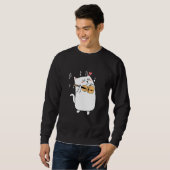 Cat Playing Violine Idea for Animal or Violinist l Sweatshirt (Vorne ganz)