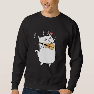 Cat Playing Violine Idea for Animal or Violinist l Sweatshirt