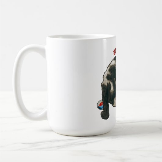 Cat Playing with MARBLES, Stay Pawsitive, Pun Kaffeetasse (Links)