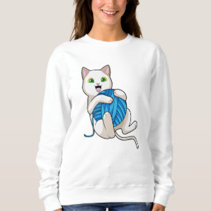 Cat Playing Wool Sweatshirt