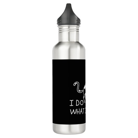 Cat Playing Yarn Edelstahlflasche (Links)