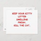 CAT.png Postkarte (Vorne/Hinten)