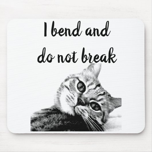 Cat Poets Jean de La Fontaine I bide nicht brechen Mousepad (Vorne)