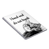 Cat Poets Jean de La Fontaine I bide nicht brechen Notizblock (Rechte Seite)