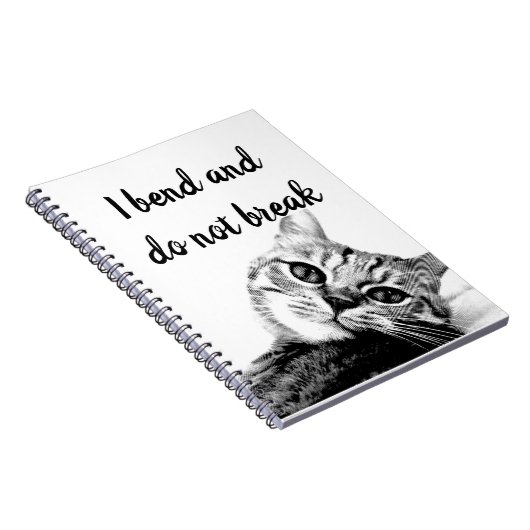 Cat Poets Jean de La Fontaine I bide nicht brechen Notizblock (Rechte Seite)