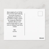 Cat Pool Party für Katzen-Liebhaber Postkarte (Rückseite)