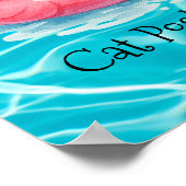 Cat Pool Party Poster (Ecke)
