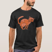 cat poop pooping T-Shirt (Vorderseite)