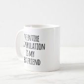 Cat Population Best Friend Funny Zitat Kaffeetasse (Vorderseite Links)