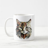 Cat Portrait Art Design Tasse (Links)