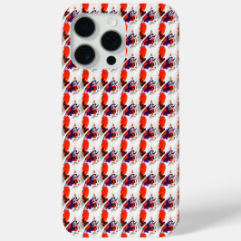 Cat Portrait - Bold Graphic Art Orange and Violet Case-Mate iPhone Hülle