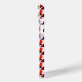 Cat Portrait - Bold Graphic Art Orange and Violet Case-Mate iPhone Hülle (Rückseite / Links)