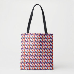 Cat Portrait - Bold Graphic Art Orange and Violet Tasche