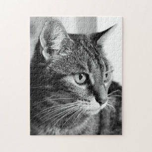 Cat-Portrait - der Denker Puzzle