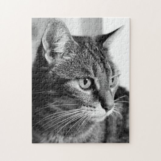 Cat-Portrait - der Denker Puzzle (Vertikal)