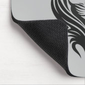 Cat Portrait Furry Cool Vector Graphic Mousepad (Ecke)