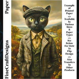 Cat Portrait In ländlicher Umgebung CM2 Scrapbook 