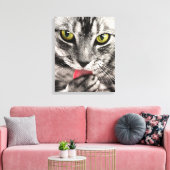 Cat Portrait Leinwanddruck (Insitu (Wohnzimmer))