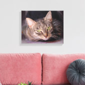 Cat Portrait Leinwanddruck (Insitu (Wohnzimmer))