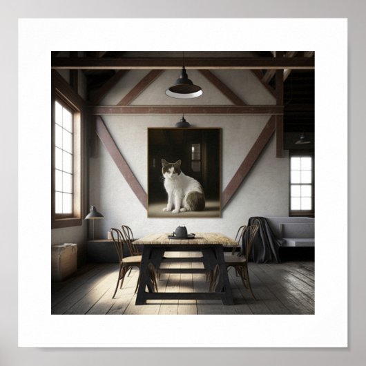Cat-Portrait Poster (Vorne)
