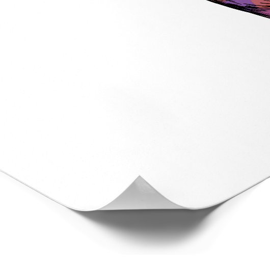 Cat Portrait Poster (Ecke)