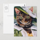 Cat Portrait Postkarte (Vorne/Hinten)