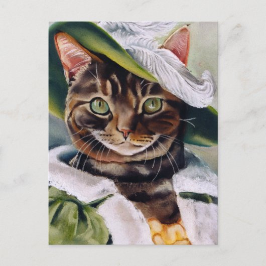 Cat Portrait Postkarte (Vorderseite)